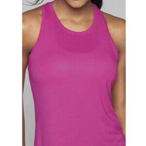 ATHLETA Women's LOT OF 3  Racerback Chi Tank  PINK/LIGHT BLUE/BLUE SZ S